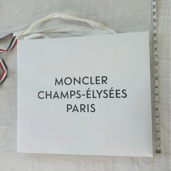 Moncler XL Shopping Bag Champs-Elysees Paris with ribbon - Picture 2 of 6